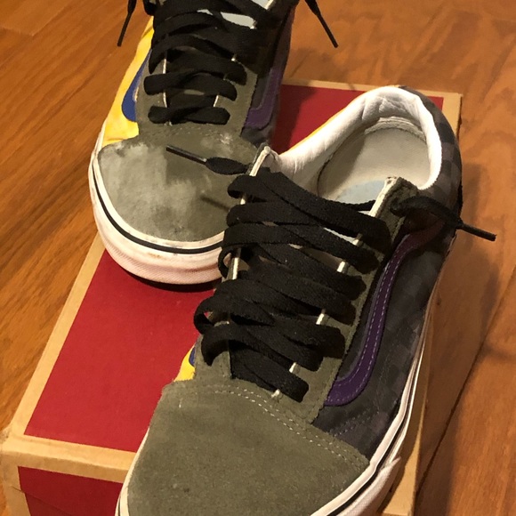 Old school vans) Size 8 multicolor - Picture 2 of 4